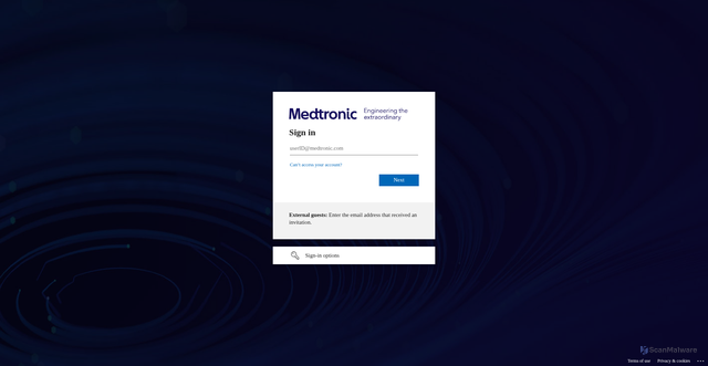 Security scan screenshot of https://medtronicapgc.lightning.force.com