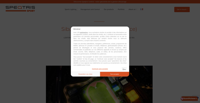 Security scan screenshot of https://speqtris.sport/en/realisation/sibano-football-club-france/