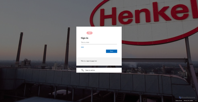 Security scan screenshot of https://aepril-test.henkelgroup.cloud