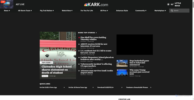 Security scan screenshot of https://www.kark.com