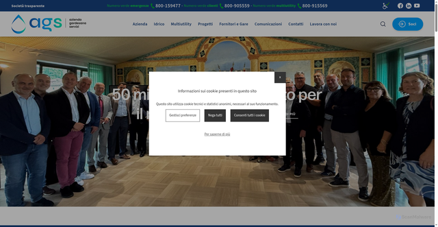 Security scan screenshot of https://www.ags.vr.it/