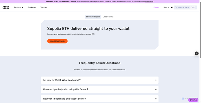 Security scan screenshot of http://metamask-docs-4q672pqsp-consensys-ddffed67.vercel.app/developer-tools/faucet/