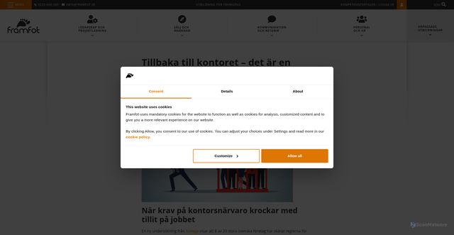 Security scan screenshot of https://r.nl.framfot.se/mk/cl/f/sh/7nVU1aA2nfuMSjYHOrxjfhL9fZci1Ny/btSvpUk7pXIE