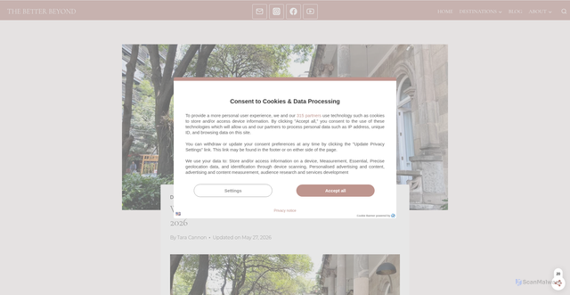 Security scan screenshot of https://thebetterbeyond.com/why-visit-mexico-city/