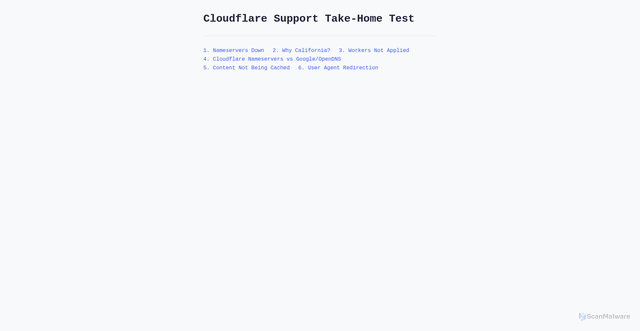 Security scan screenshot of https://cf-test-egt.pages.dev/question2.html