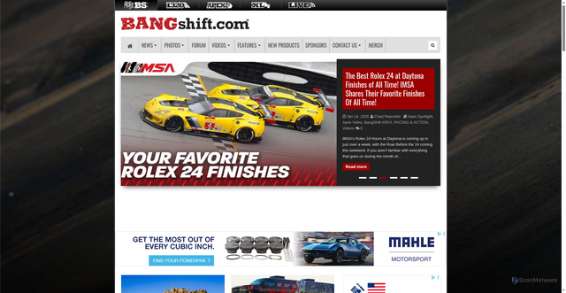 Security scan screenshot of https://bangshift.com