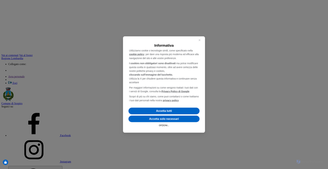 Security scan screenshot of https://www.comune.sospiro.cr.it
