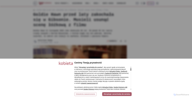 Security scan screenshot of https://kobieta.wp.pl/nie-chce-za-niego-wychodzic-goldie-hawn-szczerze-o-swoim-partnerze-7224176344164896a