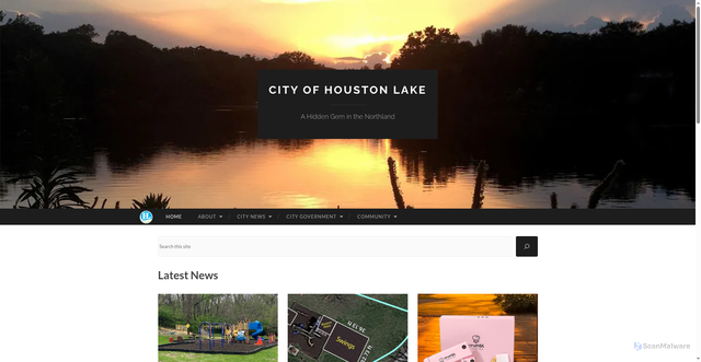 Security scan screenshot of https://houstonlake.gov/