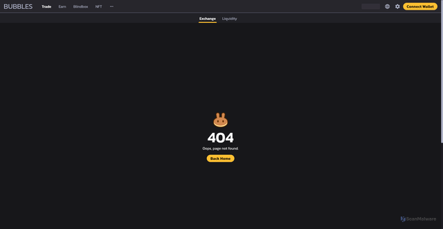 Security scan screenshot of http://crackaf-bubbles-frontend.vercel.app/swap/