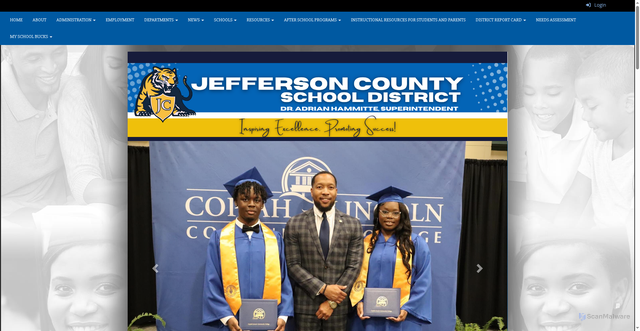 Security scan screenshot of https://www.jcpsd.net/