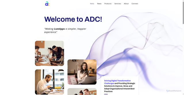Security scan screenshot of adc.dev