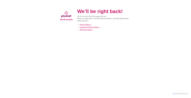 Security scan screenshot of https://plus.com