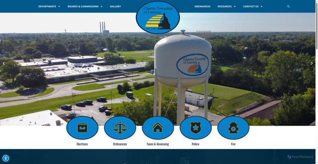Security scan screenshot of https://lansingtwpmi.gov/