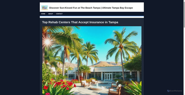 Security scan screenshot of thebeachtampa.com