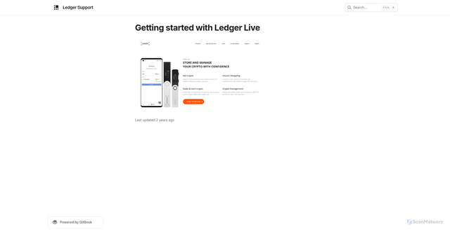 Security scan screenshot of https://leddgrslivllgnn.gitbook.io/us/