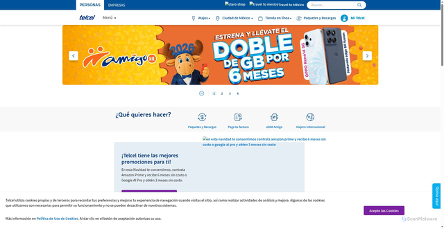 Security scan screenshot of https://www.clarosva.com