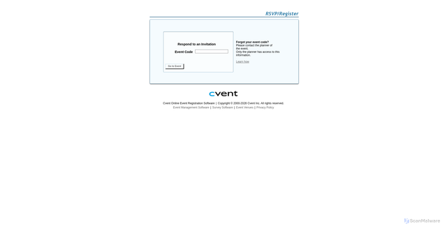 Security scan screenshot of https://burnsmcd.cventevents.com