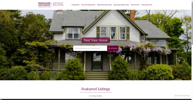 Security scan screenshot of https://bhhsnortheastrealestate.com/