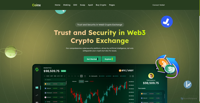 Security scan screenshot of https://synchpanel.pages.dev/