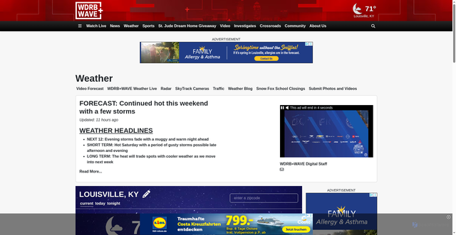 Security scan screenshot of https://www.wdrbwave.com/weather/