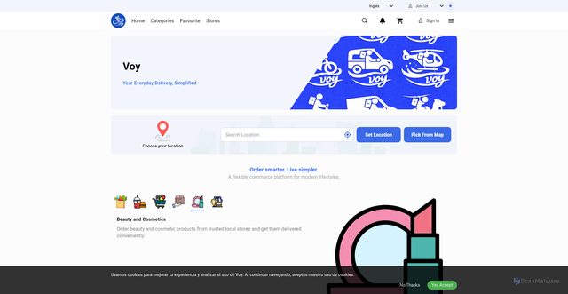 Security scan screenshot of https://web.voyrapido.com/lawse/download.html