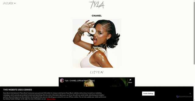 Security scan screenshot of https://www.tylaworld.com/