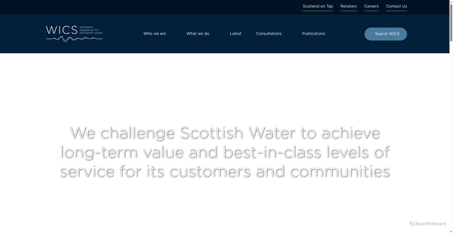 Security scan screenshot of http://www.watercommission.co.uk