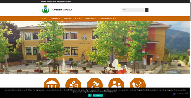 Security scan screenshot of https://www.comune.rosta.to.it/