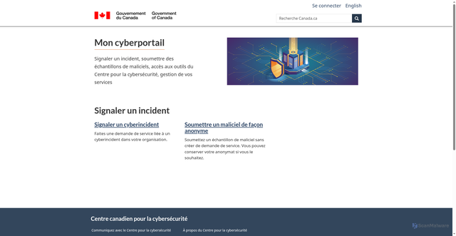 Security scan screenshot of https://portal-portail.cyber.gc.ca/fr/
