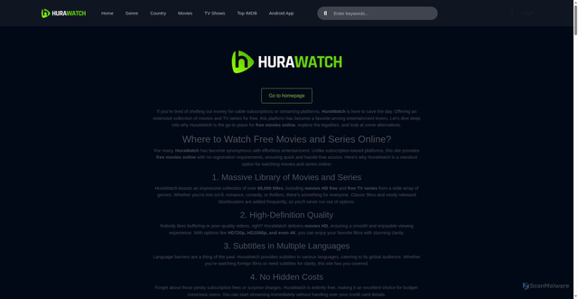 Security scan screenshot of https://hurawatch.tw
