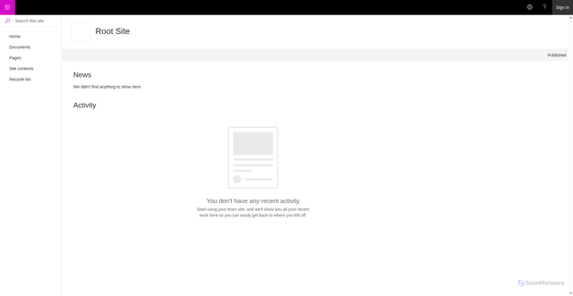Security scan screenshot of https://networkmaryland.gov/SitePages/Home.aspx