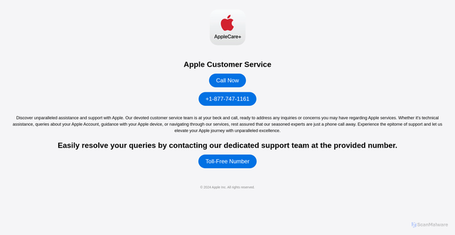 Security scan screenshot of https://www.apples-care-service9p5.vercel.app/
