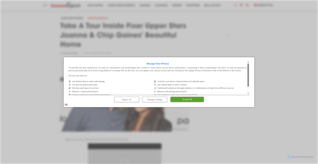 Security scan screenshot of https://www.housedigest.com/1616458/tour-look-inside-hgtv-fixer-upper-stars-chip-joanna-gaines-home/