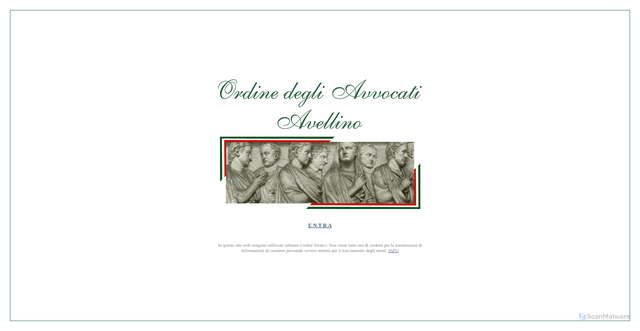 Security scan screenshot of https://www.ordineavvocati.av.it/