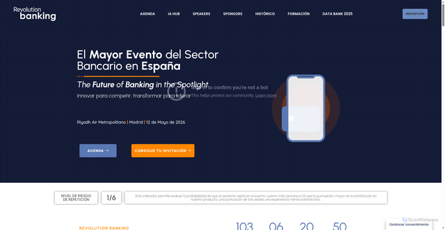 Security scan screenshot of http://revolutionbanking.es/