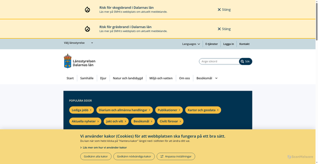 Security scan screenshot of https://www.w.lst.se