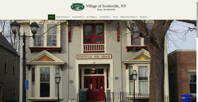 Security scan screenshot of https://scottsvilleny.gov/