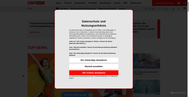 Security scan screenshot of https://zwp-online.info