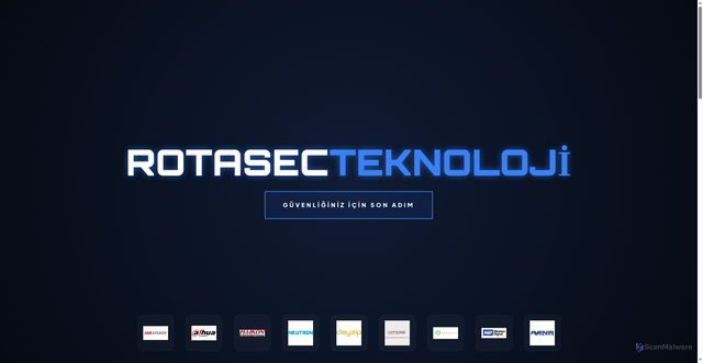 Security scan screenshot of https://rotasecteknoloji.com/