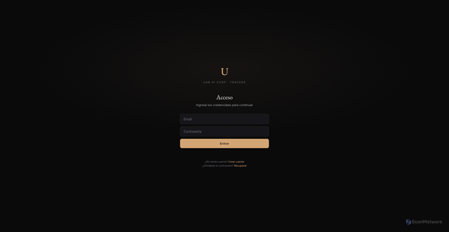 Security scan screenshot of http://uan-tracker.pages.dev/
