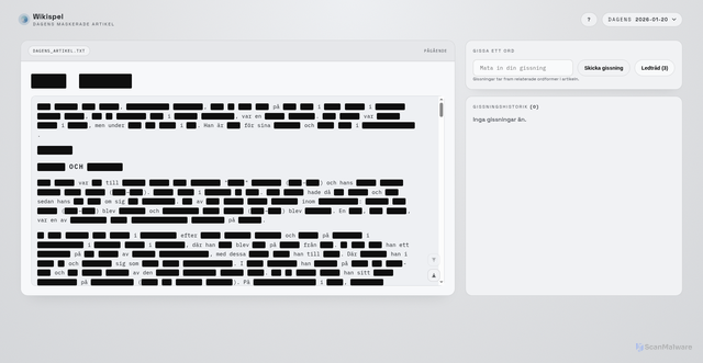 Security scan screenshot of https://wikispel.se