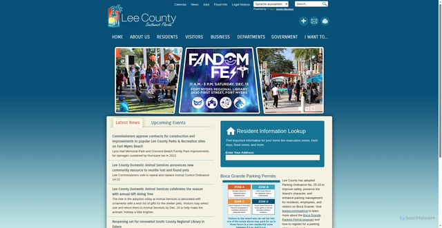 Security scan screenshot of https://www.leefl.gov/