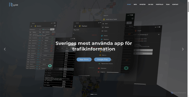 Security scan screenshot of https://tydalsystems.se