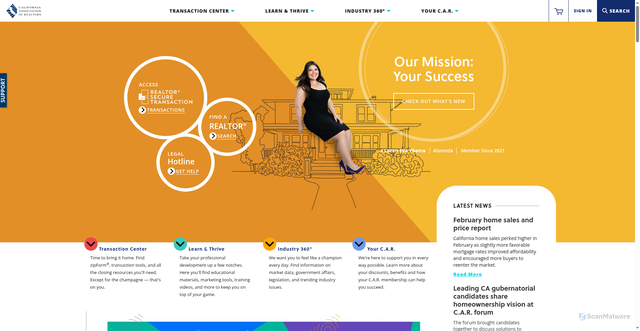 Security scan screenshot of https://car.org
