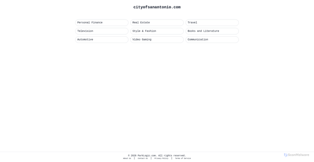 Security scan screenshot of https://cityofsanantonio.com/