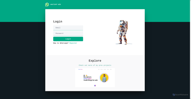 Security scan screenshot of https://whatsapp-clone-32do.onrender.com/