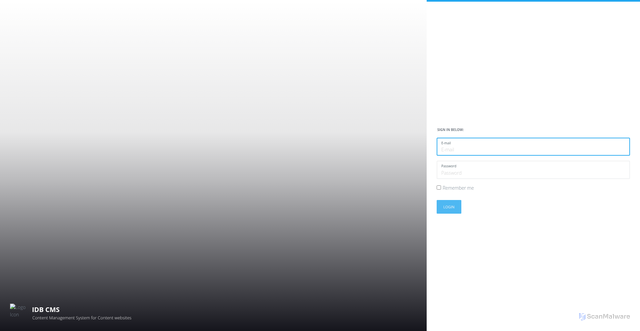 Security scan screenshot of https://cms.d1b.pw/