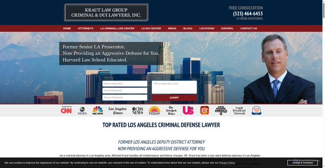 Security scan screenshot of https://www.losangelescriminallawyer.pro/