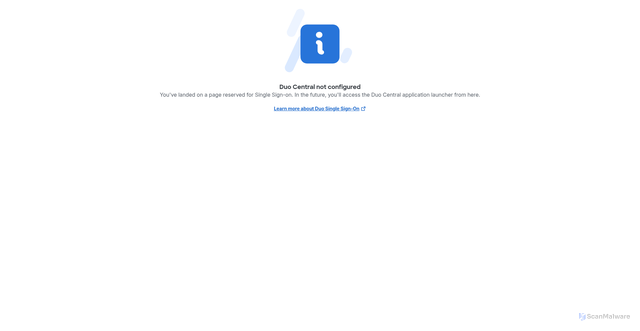 Security scan screenshot of https://sso-5d97c0c2.sso.duosecurity.com